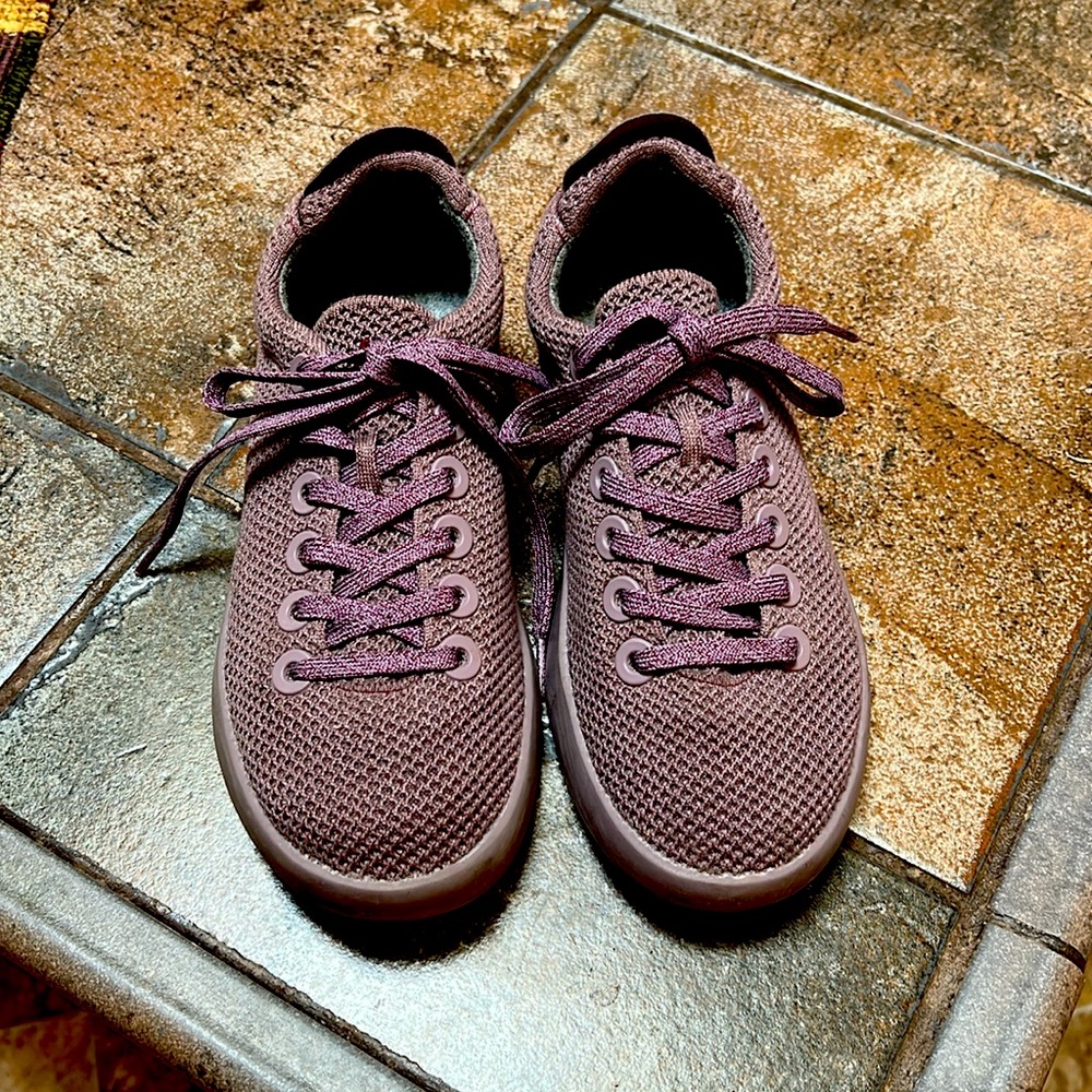 Allbirds Purple Sneakers Lightweight Knit Design